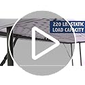 Flash Furniture Elon 6' Plastic Folding Training and Event Table, Rectangular Folding Training Table with 220-lb. Static W...