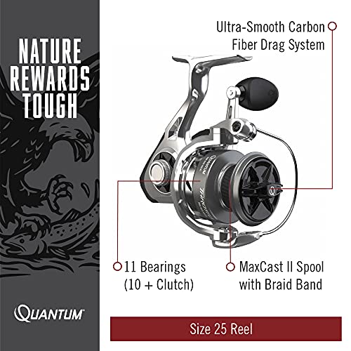 Quantum Throttle Spinning Reel and Fishing Rod Combo