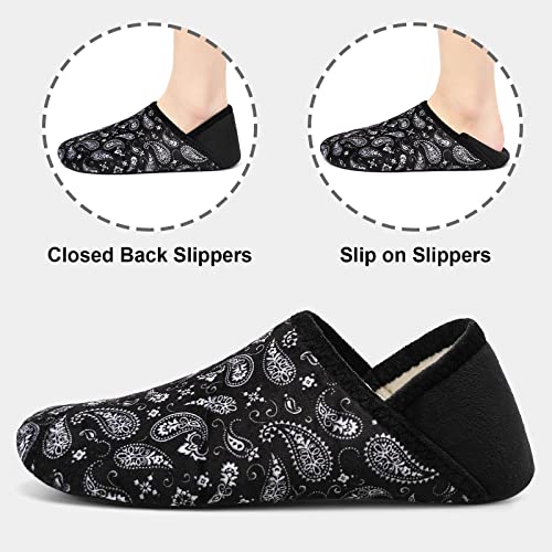 Fires Womens Mens Slippers with Rubber Sole Soft-Lightweight House Slipper Socks Around House Shoes Non Slip Indoor/Outdoor