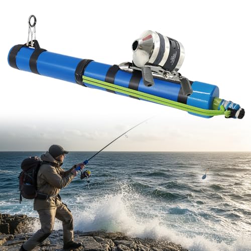 Fishing Catapult Rod, 2026 New Slingshot Casting Tool or Outdoor Adventures, Fishing Pole with Adjustable Latex Tubes & Er...