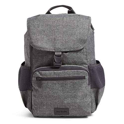 Vera Bradley Women's Recycled Lighten Up Reactive Daytripper Backpack, Gray Heather, One Size