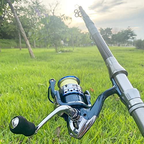 HPLIFE Saltwater Spinning Reel, Faster Line Retrieve, Braid Ready Spool, 5.5:1/4.7:1 High Speed, Max Drag 33Lbs, Smooth Fr...