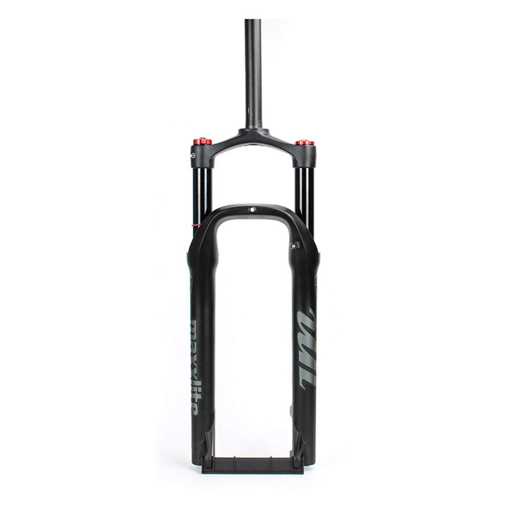 Syvrac 26Inch Bike Fat Air Fork, 1-1/8" Steering Tube Spread 135MM Travel 120MM Inner Tube D34MM for Beach Snow Bike E-Bike