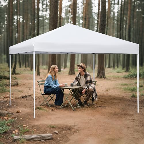 LEMY 10 x 10 Pop Up Canopy, Portable Commercial Party Instant Heavy Duty Canopy Tent, 300D Waterproof Adjustable Canopy w/...