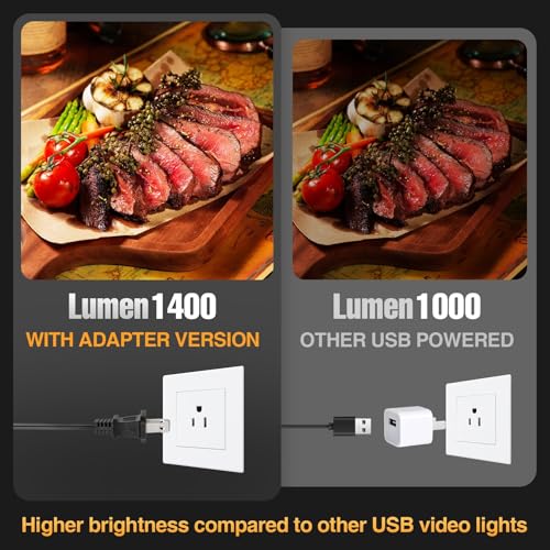 EMART 60 LED Continuous Portable Photography Lighting Kit for Table Top Photo Camera Video Recording Studio Light Lamp wit...