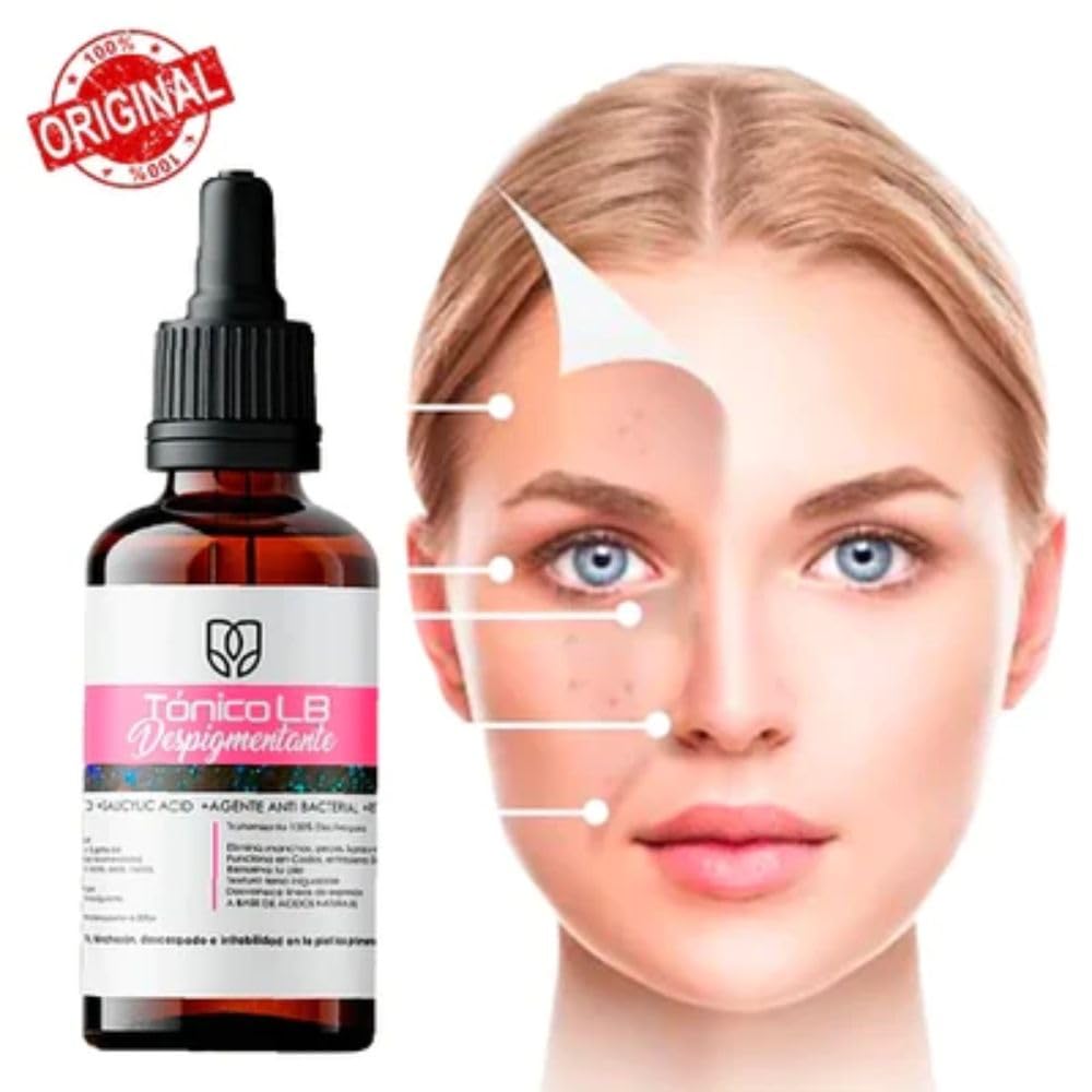 Facial Toner (2 Pack) Acclarante Tonico despigmentante y aclarador, Elimina manchas