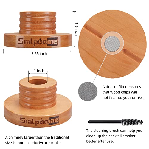 Whiskey Smoker Kit with Torch, Old Fashioned Cocktail Bourbon Drink Smoker with 4 Flavors Wood Chips, Birthday Christmas D...