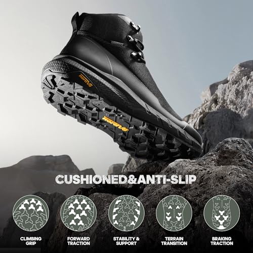 NORTIV 8 Men's Hydrotrek Waterproof Hiking Boots