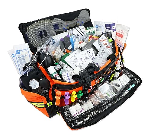 Lightning X MB50 Breathing & Trauma Stocked Gear Bag w/Fill Kit for First Responder EMT - Orange