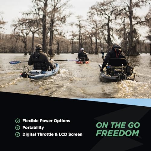Newport NK180PRO Electric Kayak Motor - 1.8 HP Equivalent, 24V Brushless Direct Drive, Extended Range up to 100 Miles, Whi...