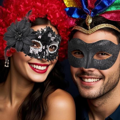 Daieeparty Masquerade Mask for Women-Lace Masks Women Costume Accessories