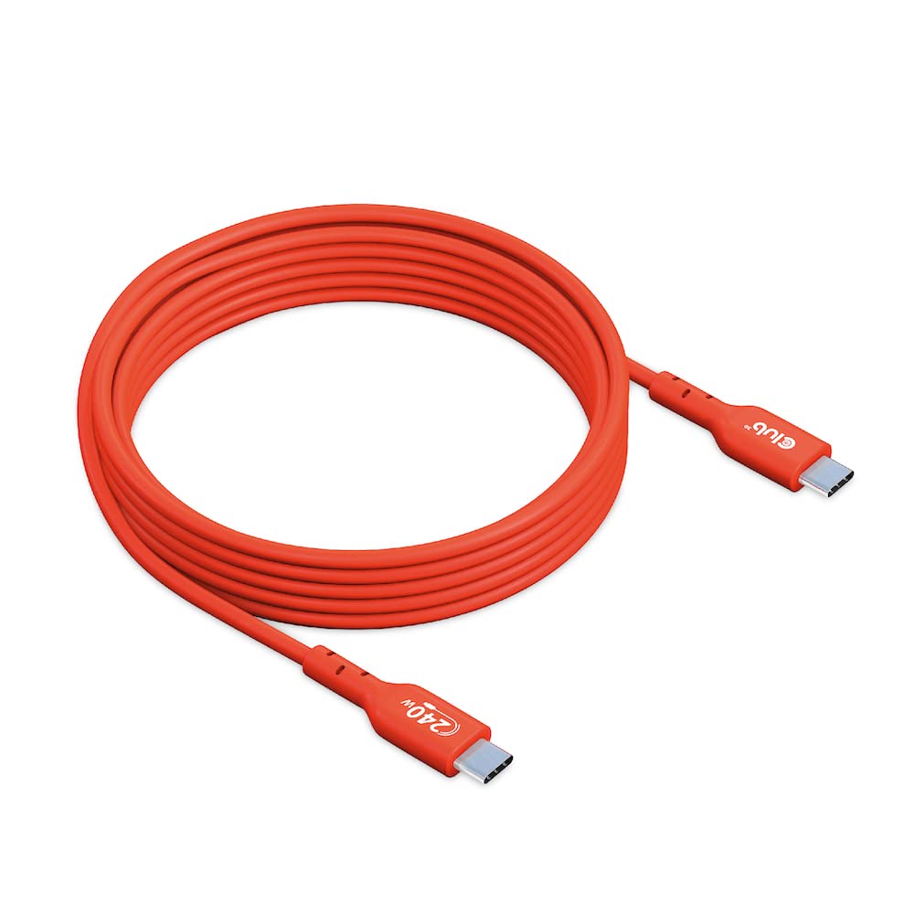 Club 3D Cac-1511 Usb2 Type C To Type C Certified Bi-Directional Cable With 240W Charging, 480Mb Data Transmission Epr 1M - 3.28F