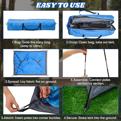 Woanger 12 Pack Bulk 2 Person Camping Tents for Homeless Lightweight Outdoor Tent with Rain Fly and Carrying Bag Waterproo...