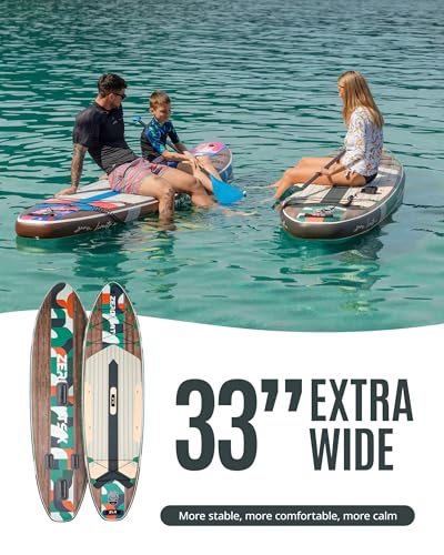 2 PCS Paddle Board - 10.5 FT Inflatable Stand Up Paddle Board with Accessories & 11.5 FT Inflatable Stand Up Paddle Board ...