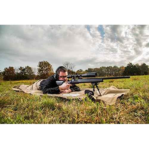 Caldwell XLA Pivot Bipod with Adjustable Notched Legs and Slim Folding Design for Easy Transport, Rifle Stability, and Target Shooting