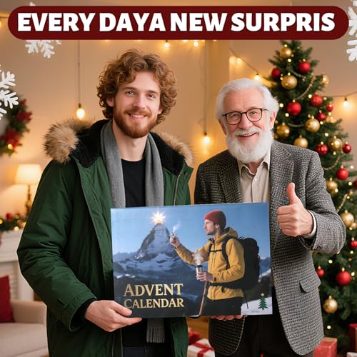 Advent Calendar 2025 Survival Kit - 24 Days Christmas Countdown Calendar Emergency Survival Gears Gift for Teen Adult Men,...