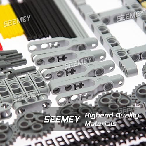 SEEMEY 844Pcs Pins-Gears-Axles Set Compatible with mainbrands-Technical-Parts, Latest differentials Chain Link Connector J...