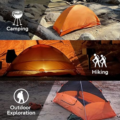 Clostnature Lightweight Tent for Backpacking - 1/2/3/4 Person Ultralight Backpacking Tent, Waterproof Easy Setup Camping T...