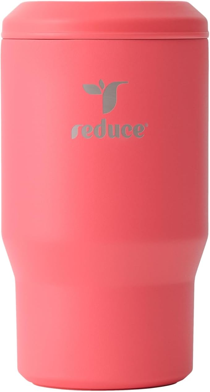 Reduce 4-in-1 Drink Cooler - Versatile Can & Bottle Holder with Vacuum Insulation - Keeps Drinks Cold Up to 4 Hours - Incl...