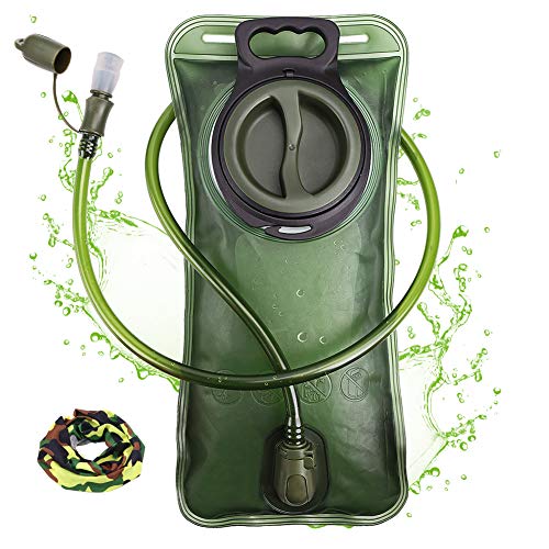 Hydration Bladder, 1.5-2-3L Water Bladder for Hiking Backpack, BPA-Free Leak Proof Water Reservoir Storage Bag, Water Pouc...