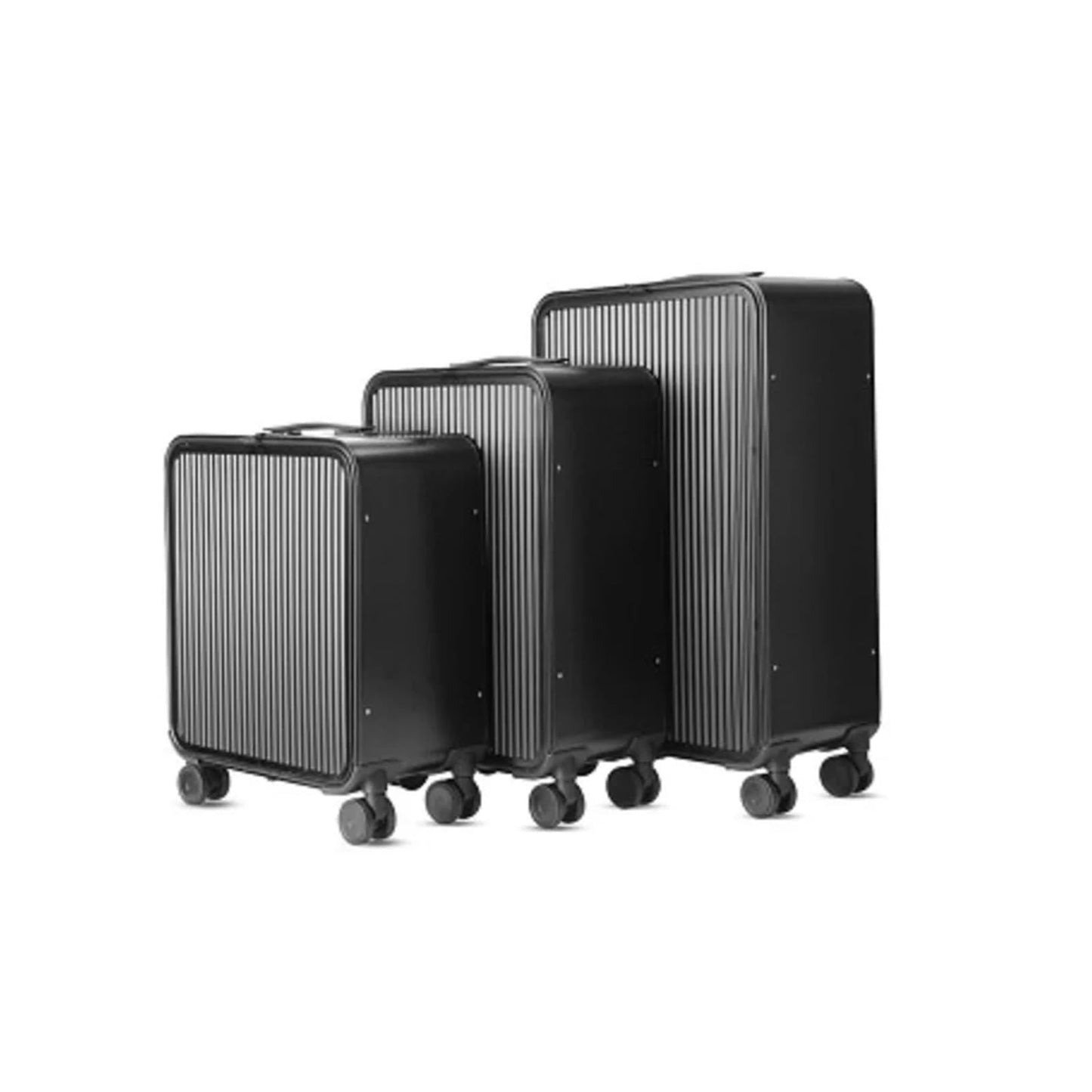 MUdson Trunk Durability Aluminium 20" 24" Inch Board Plane Suitcase Business Trolley Luggage Bag On Wheel Durable (Color : Silver, Size : 20")