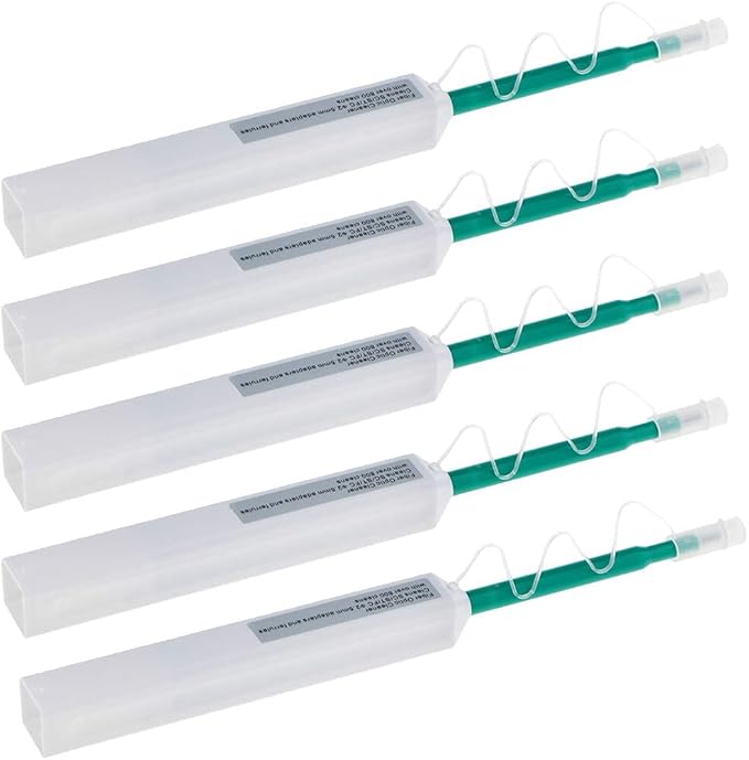 Fiber Cleaner,5PCS Fiber Optic Cleaner Pen for 2.5mm Ferrules SC,FC,ST,SC/APC and FC/APC,800+ Clean Times