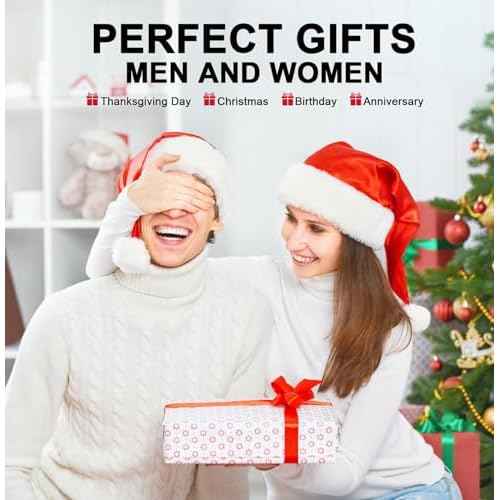 Wmcaps Unisex Hat with Light, USB Rechargeable LED Beanie, Winter Warm Knitted Headlamp Hat Gifts for Men Him Dad Husband