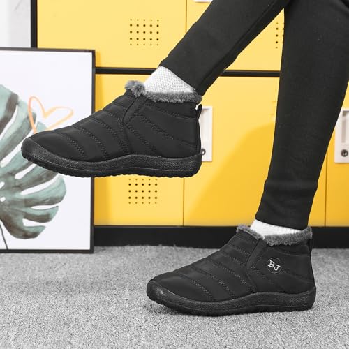 Womens Snow Boots Winter Shoes Warm Ankle Booties Outdoor Slip On Waterproof Comfortable Boots for Women
