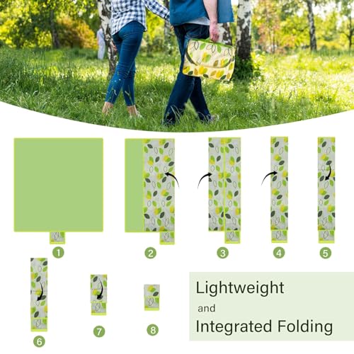 80" x 120" Sandproof Waterproof Picnic Blanket,Qywptree Beach Mat for Outdoor Camping Hiking Park, Portable with Tote Bag,...