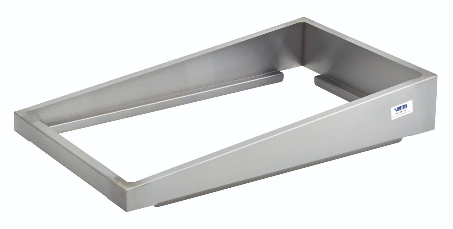 Kratos Commercial Electric Countertop Food Warmer Angled Display Adaptor, Stainless Steel Adaptor Elevates Food Pan for Optimal Serving (28W-529)