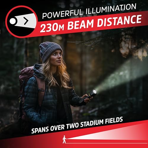 Energizer LED Flashlight Vision PRO, Ultra Bright 1000+ Lumens, IPX4 Water Resistant, Aircraft-Grade Aluminum LED Light, R...