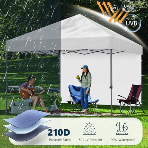MASTERCANOPY 12x12ft Canopy SunWall Instant Canopy SideWall for Pop Up Canopy Tent Gazebos, UV Protection Sidewall Only, S...