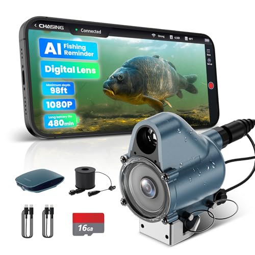 【2026 Upgrade Version】 Canfish CF1 Underwater Fishing Camera,1080P Full HD Portable Video Fish Finder,APP Remote Control R...