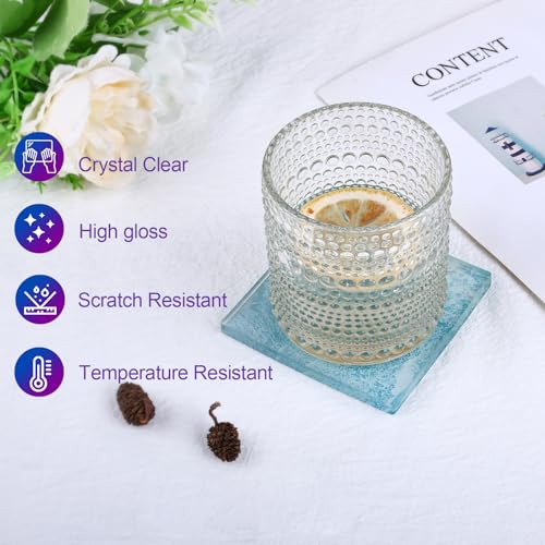 KISREL Epoxy Resin Kit for Beginners, Resin Kit with Molds, 18OZ Epoxy Kit with Dried Flowers, Measuring Cups and Resina S...
