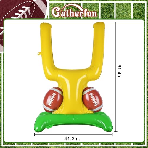 Football Party Supplies Kit - Goal Post Balloon Set for Football Birthday,Tailgate Celebrations & Decorations