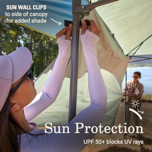 Coleman Oasis Instant Pop-Up Canopy Tent with Side Wall Attachment, Portable Shelter with Easy Setup & Takedown, Wheeled C...