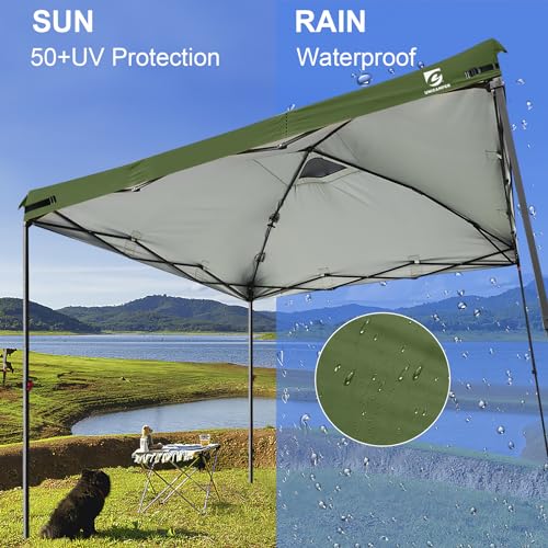 2PCS 10x10 Pop Up Canopy Replacement Top Cover with Air Vent for Straight Leg Canopy Tent, Waterproof for Outdoor Garden P...