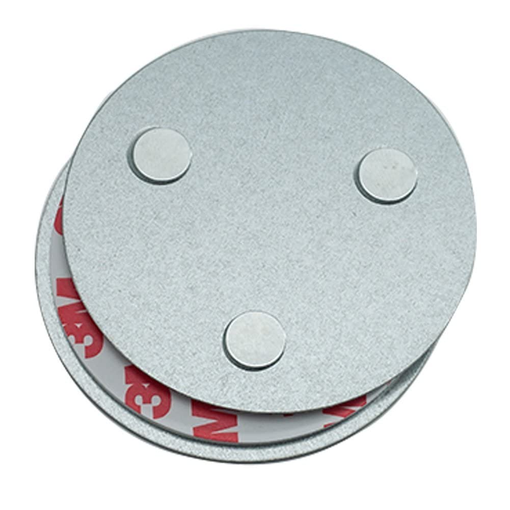 meioro Magnetic Smoke Detector Installation Tool,Quick and Easy Fastening Ceiling Mounted Kit for Smoke Alarm Ø 70mm,No Need Drill 10 Seconds Install Smoke Sensors(3 pcs)