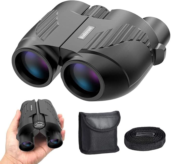 20X25 Compact Binoculars for Adults and Kids,Large Eyepiece Waterproof Binocular，Easy Focus Small Binoculars for Bird Watc...