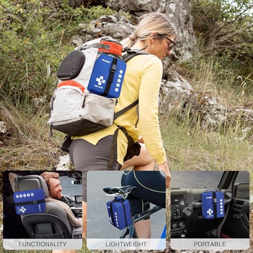 Professional 506 PCS First Aid Kit – 4-in-1 Detachable Emergency Medical Kit for Home, Car, Travel, Camping, Hiking, Workp...