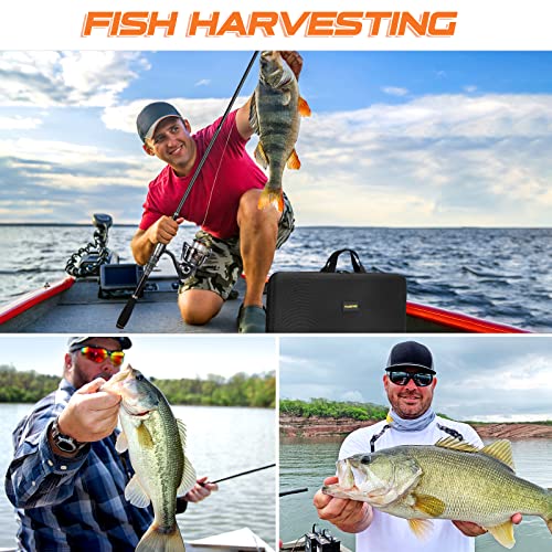 PLUSINNO Fishing Rod, Telescopic Fishing Rod and Reel Combo, Collapsible Travel Fishing Pole Rod Starter Kit, Carbon Fiber...