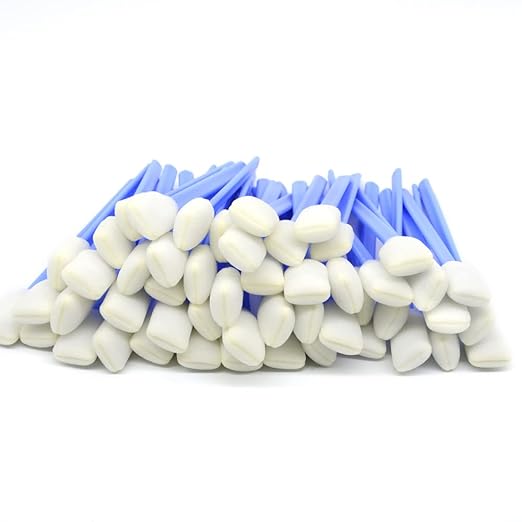 Wellgler's Tape Head Cleaning swabs, Optical Lens, Sewing Machine Cleaning swabs，lint Free Foam Printer swabs,50 per Pack