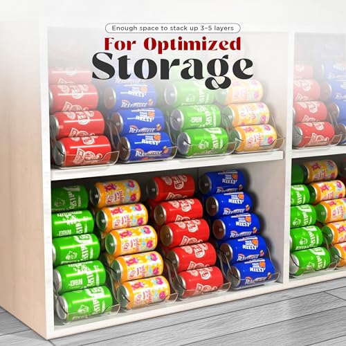 Utopia Kitchen Soda Can Organizer and Dispenser for Refrigerator/Pantry - Durable Can Storage Organizer Fridge & Kitchen O...