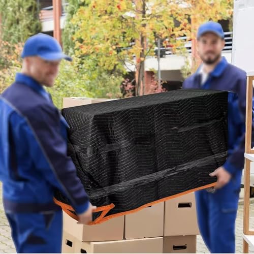 Large Moving Blankets 80 * 72in Heavy Duty Packing Blankets for Furniture Moving Shipping Wrapping Quilted Furniture Pads ...
