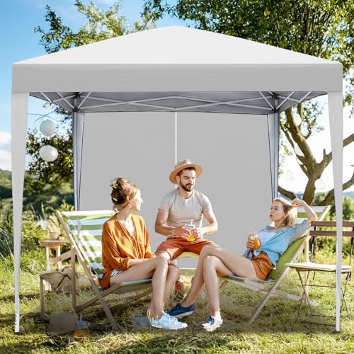 VINGLI 10x10 Pop Up Canopy Tent with Sidewalls, Outdoor Gazebo Canopy Tent, Patio Event Tents Outdoor Commercial Canopy fo...