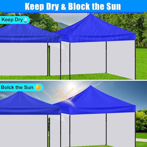 Joramoy 10 Feet Canopy Rain Gutter for Instant Pop Up Canopy, Canopy Tent Drainage Accessory Rain Gutter with Velcro Strap...