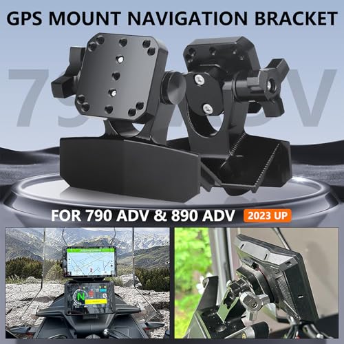 FWXEOZ Motorcycle Navigation Bracket for 790ADV 890ADV, GPS Handlebar Mount Holder Compatible with 790 890 Adventure 2023 ...