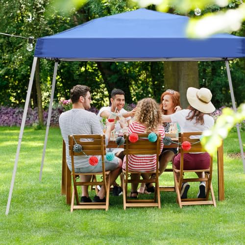 Oneofics Canopy Tent, 10X10 FT Pop Up Canopy Outdoor Instant Tent Slant Legs with Carrying Bag, Portable Gazebo Shelter fo...