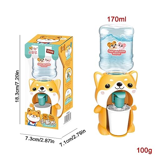 Interactive Mini Water Dispenser Toy - Cute and Realistic Simulation Drinking Fountain for Kids' Desk and Home - Role Play...
