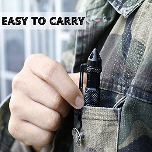 Lsqurel Tungsten Steel Tactical Pen for Glass Breaker Mutifunction Defense Pen (4 Pack)
